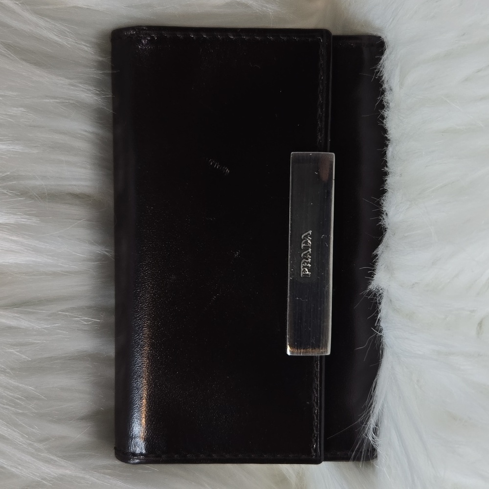 Vintage Prada 6 key Holder Dark Brown